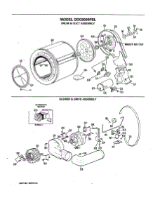 03 - Drum & Duct Assembly parts for Ge Dryer DDC6000FBL from AppliancePartsPros.com