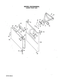 03 - Cabinet Front Asm. parts for Ge Dryer DDC5000MAL from AppliancePartsPros.com