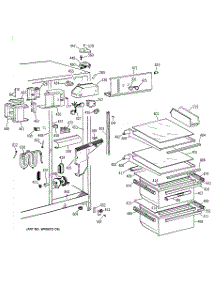 03 - Fresh Food Section parts for Ge Refrigerator CSK24GRXDAD from AppliancePartsPros.com