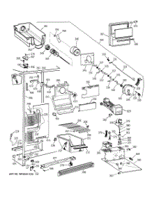 02 - Freezer Section parts for Ge Refrigerator CST25GRYDWW from AppliancePartsPros.com