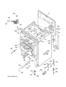 02 - Body Parts parts for Ge Range JBP61DA1WH from AppliancePartsPros.com