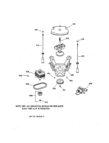 04 - Suspension, Pump & Drive Components parts for Ge Washer WSSR2070V1WW from AppliancePartsPros.com