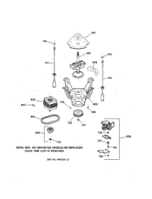 04 - Suspension, Pump & Drive Components parts for Ge Washer WICB103CV1WC from AppliancePartsPros.com