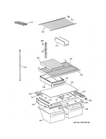 04 - Shelf Parts parts for Ge Refrigerator CTX21BABLRAA from AppliancePartsPros.com