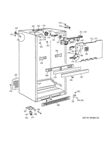 03 - Cabinet parts for Ge Refrigerator CTX21HABLRWW from AppliancePartsPros.com