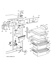 03 - Fresh Food Section parts for Ge Refrigerator CSK20GABAAD from AppliancePartsPros.com