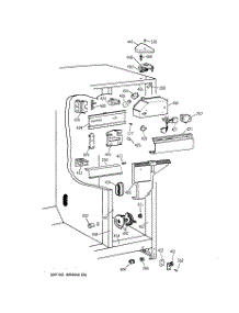 03 - Fresh Food Section parts for Ge Refrigerator CST20KABAWH from AppliancePartsPros.com