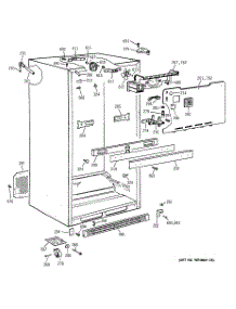 03 - Cabinet parts for Ge Refrigerator CTT21GABNRAA from AppliancePartsPros.com