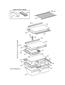 04 - Shelf Parts parts for Ge Refrigerator CTT21GABNRAA from AppliancePartsPros.com