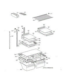 04 - Shelf Parts parts for Ge Refrigerator CTG25GABPRWW from AppliancePartsPros.com