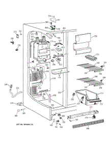 02 - Freezer Section parts for Ge Refrigerator CSX22GABBAA from AppliancePartsPros.com