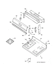 02 - Cooktop parts for Ge Range RGB530BEA2AD from AppliancePartsPros.com