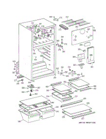 02 - Cabinet parts for Ge Refrigerator CTX18HABHRAA from AppliancePartsPros.com