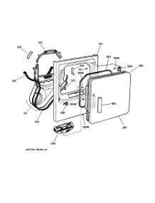 02 - Front Panel & Door parts for Ge Dryer NBXR453EV0AA from AppliancePartsPros.com