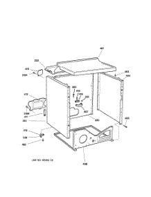 03 - Cabinet parts for Ge Dryer NWXR473EV0AA from AppliancePartsPros.com