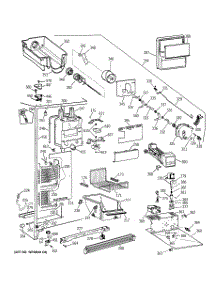 02 - Freezer Section parts for Ge Refrigerator CSX25MRCAAA from AppliancePartsPros.com