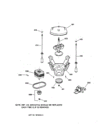 04 - Suspension, Pump & Drive Components parts for Ge Washer VBSR2080W0WW from AppliancePartsPros.com