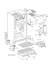 02 - Cabinet parts for Ge Refrigerator CTX14EYBJRAA from AppliancePartsPros.com