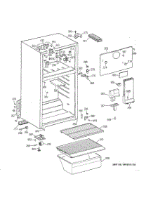 02 - Cabinet parts for Ge Refrigerator CTX14AYBJLAA from AppliancePartsPros.com