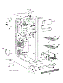 02 - Freezer Section parts for Ge Refrigerator CSX19LABCWH from AppliancePartsPros.com