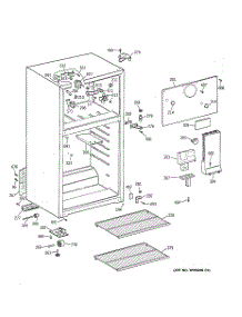 02 - Cabinet parts for Ge Refrigerator CTX18LYZLRWH from AppliancePartsPros.com