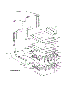 04 - Fresh Food Shelves parts for Ge Refrigerator CSX22GRBCAA from AppliancePartsPros.com