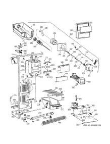 02 - Freezer Section parts for Ge Refrigerator CSX22BCBCWH from AppliancePartsPros.com