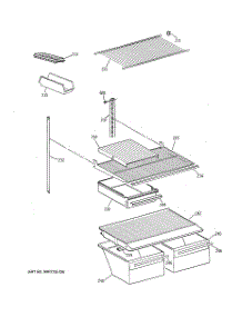 04 - Shelf Parts parts for Ge Refrigerator CTX18BABQRAA from AppliancePartsPros.com