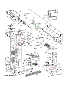 02 - Freezer Section parts for Ge Refrigerator CSX25GRBCAA from AppliancePartsPros.com