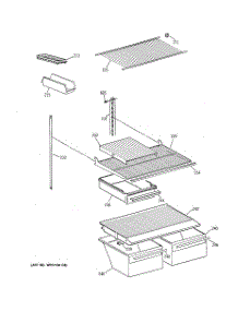 04 - Shelf Parts parts for Ge Refrigerator CTX18EABQRAA from AppliancePartsPros.com