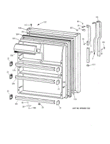 02 - Fresh Food Door parts for Ge Refrigerator CTX21EABRRAA from AppliancePartsPros.com