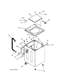 02 - Cabinet Parts parts for Ge Washer VLLR1020T1WO from AppliancePartsPros.com