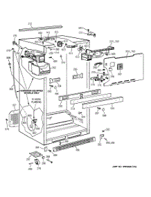 03 - Cabinet Parts parts for Ge Refrigerator CTI18GIBURWW from AppliancePartsPros.com