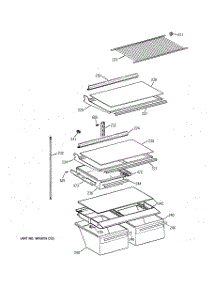 04 - Shelf Parts parts for Ge Refrigerator CTI18GIBURWW from AppliancePartsPros.com