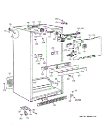 03 - Cabinet parts for Ge Refrigerator CTX19MACBRAA from AppliancePartsPros.com