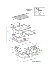 04 - Shelf Parts parts for Ge Refrigerator CTX19MACBRAA from AppliancePartsPros.com