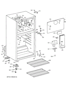 02 - Cabinet parts for Ge Refrigerator CTX18LYZSRWH from AppliancePartsPros.com