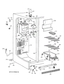 02 - Freezer Section parts for Ge Refrigerator CSX20BABEAD from AppliancePartsPros.com