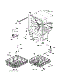 02 - Body Parts parts for Ge Dishwasher HDA3520Z05BB from AppliancePartsPros.com