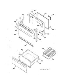 03 - Door & Drawer Parts parts for Ge Range RB753BB1 from AppliancePartsPros.com