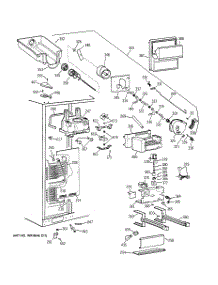03 - Freezer Section parts for Ge Refrigerator CSG28DHCEWW from AppliancePartsPros.com