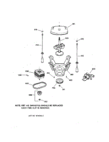 04 - Suspension, Pump & Drive Components parts for Ge Washer VWSR3110W2WW from AppliancePartsPros.com