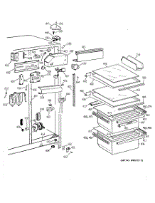 03 - Fresh Food Section parts for Ge Refrigerator CST26GRDAAA from AppliancePartsPros.com