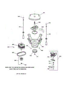 04 - Suspension, Pump & Drive Components parts for Ge Washer LISR310CW1WW from AppliancePartsPros.com