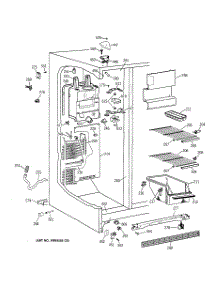 02 - Freezer Section parts for Ge Refrigerator CSX20BABKAD from AppliancePartsPros.com
