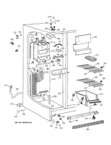 02 - Freezer Section parts for Ge Refrigerator CSX22GABGAA from AppliancePartsPros.com