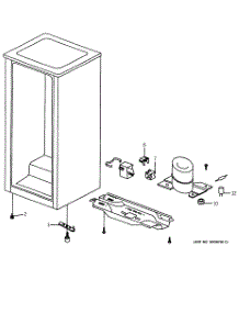 03 - Unit Parts parts for Ge Refrigerator TAX4DNCABL from AppliancePartsPros.com