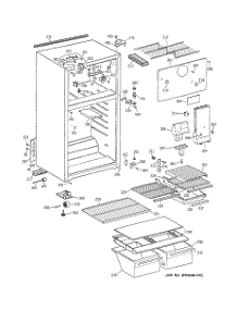 02 - Cabinet parts for Ge Refrigerator CTZ16EACKRWW from AppliancePartsPros.com