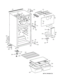 02 - Cabinet parts for Ge Refrigerator CTZ16DACKRWW from AppliancePartsPros.com