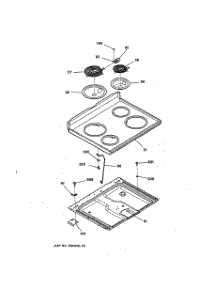 02 - Cooktop parts for Ge Range RB756GT5WW from AppliancePartsPros.com